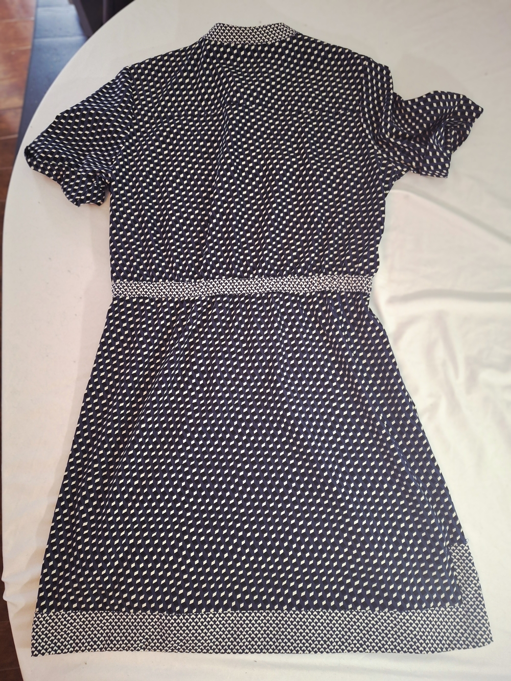 Sweet Smart Set Geometric Print  Elasticized Waist Dress. Ladies L. NWOT. - Picture 14 of 16